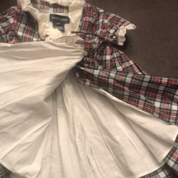 Ralph Lauren Girls Tartan Plaid Party Dress - Picture 3 of 6